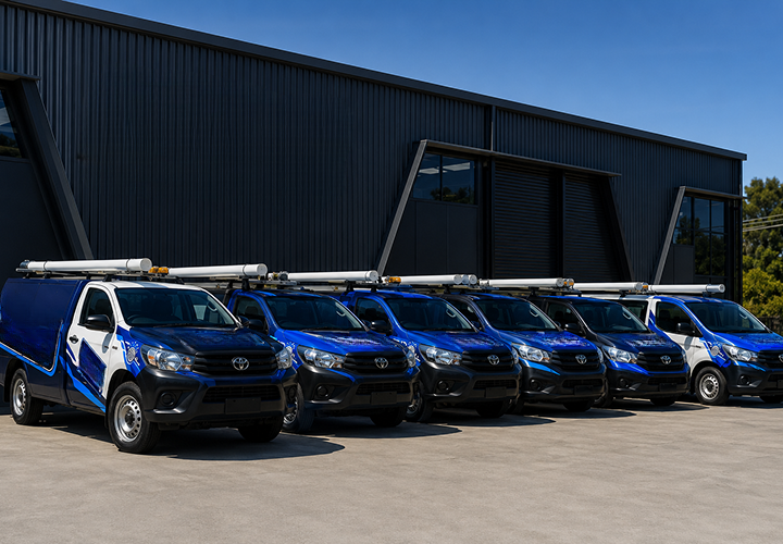 Fleet of Annandale Blocked Drains plumbing vans